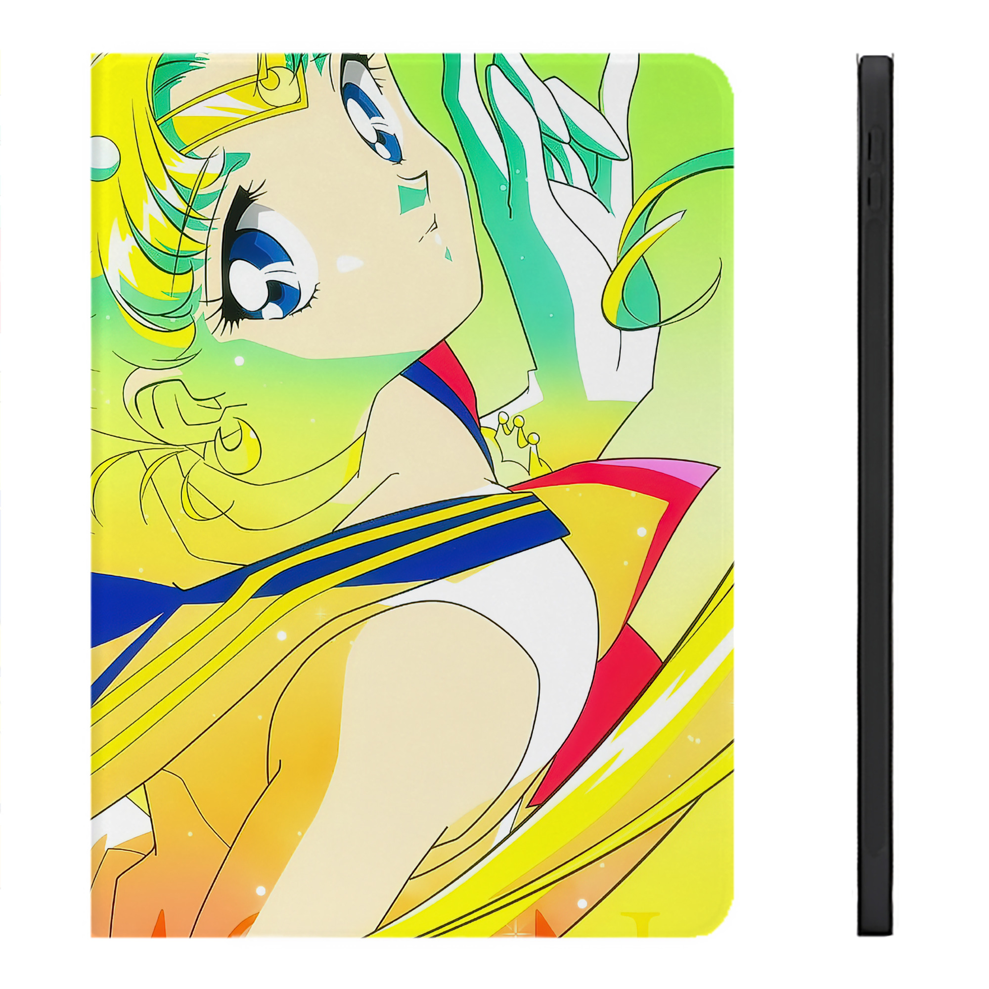 （画像用） 美少女戦士セーラームーン Sailor Moon IPadケース ペンホルダー付き ブックスタイルデザイン